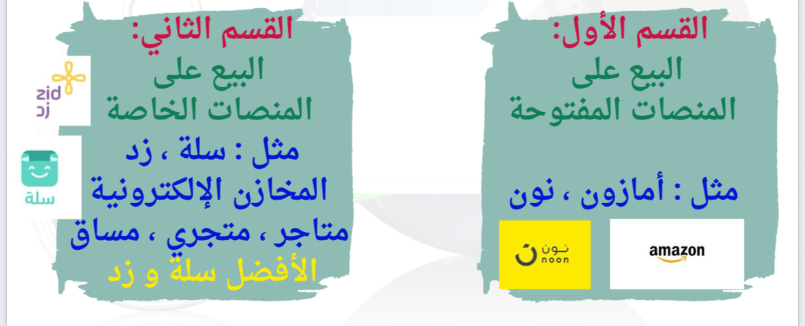 البيع على امازون وسله ونون